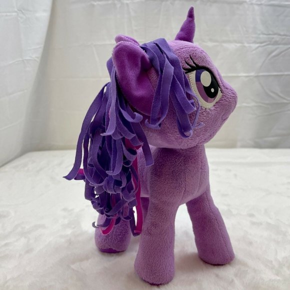 My Little Pony Twilight Sparkle 12" Plush Stuffed Toy Purple Pink Ribbon - Picture 5 of 11